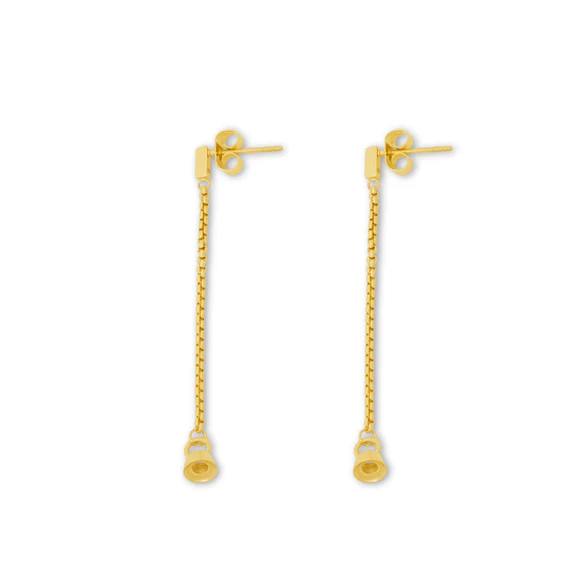 Boucles d'oreille Twisted Stones Stella earring, GD