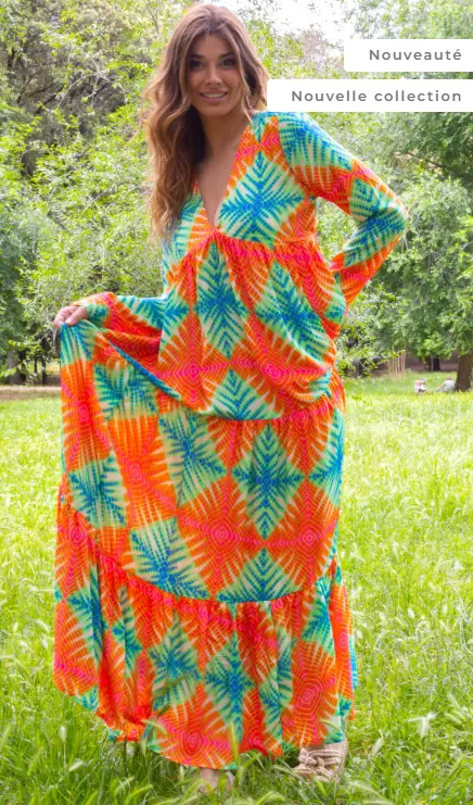 Robe ample Louisa T2 (vert) 
