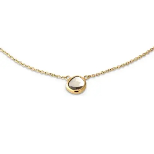 [FN23GDCZ008] Collier Friends Layla CZ GD, Champagne