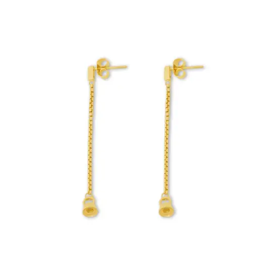 [TE07GD00001] Boucles d'oreille Twisted Stones Stella earring, GD