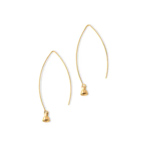 [TE08GD00001] Boucles d'oreille Twisted Stones Tessy earring, GD