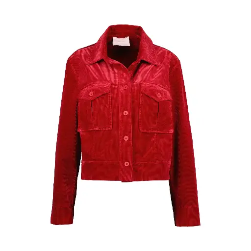 Veste Emilia B411 en velours côtelé (Red) taille L