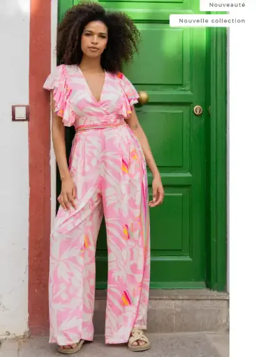 [76t1] Combinaison Toupie Taille 1 (BLUSH)      