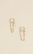 [LE11950300] Ikita Paris - Boucles d'oreilles avec perles colorées et étoiles