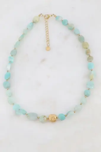 [IKS1708N1000(40+5CM)] Ikita Paris - Collier avec pierres naturelles